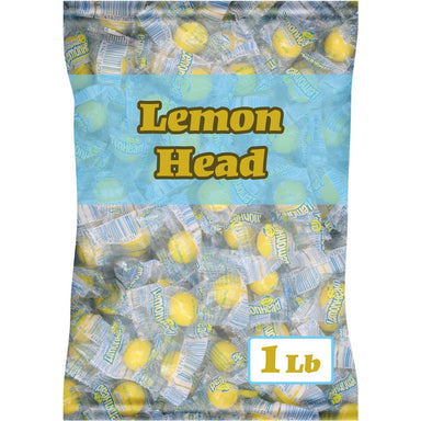 Lemonhead Original Lemon Hard Candy, Individually Wrapped Bulk Bag, 1 Pound Snackathon 