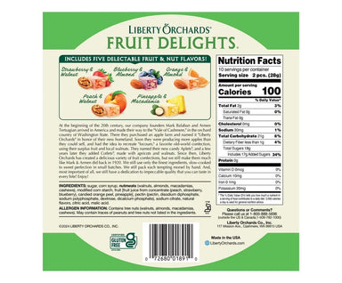 Liberty Orchards Aplets & Cotlets, Berry Delight, Fruit Delights, Dessert Delights, 4 Pack Variety, Kosher Liberty Orchards 
