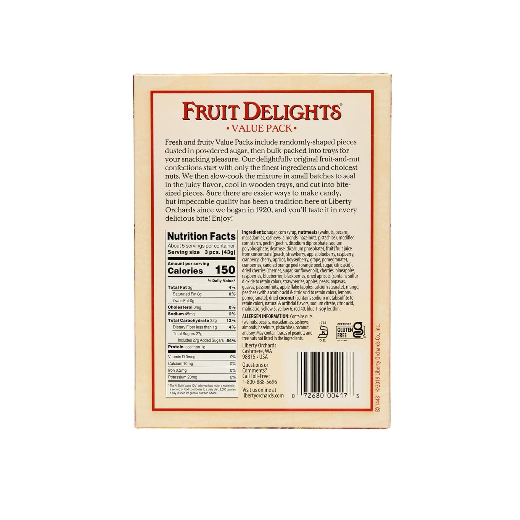 Liberty Orchards Fruit Delights Value Pack, 8 Ounce Liberty Orchards 