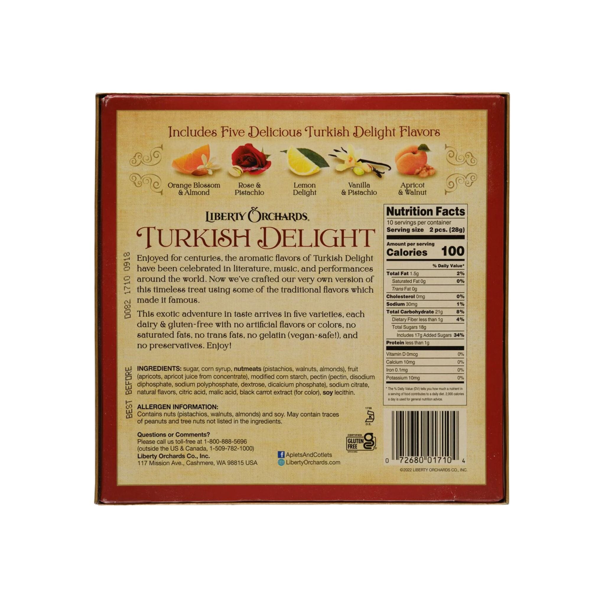 Liberty Orchards Turkish Delight, 10 Ounce Liberty Orchards 