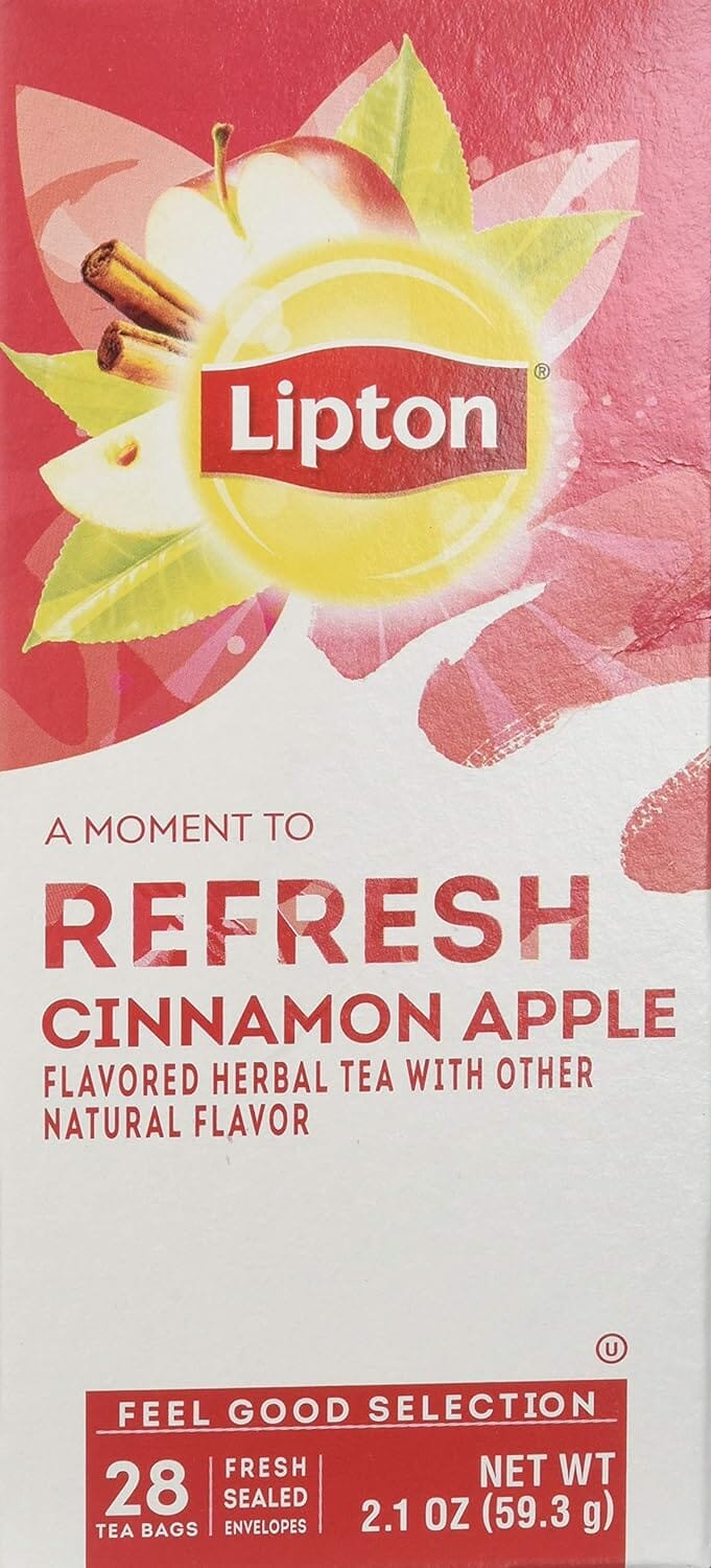 Lipton Ice Tea Bags Lipton Cinnamon Apple 28 Tea Bags-6 Count 