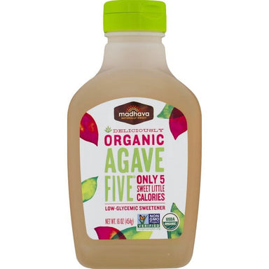 Madhava Organic Agave Five Low-Glycemic Sweetener, 16 oz Bottle Madhava 