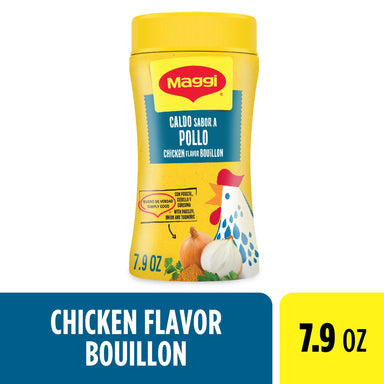 Maggi Caldo Sabor A Pollo Chicken Flavored Bouillon Powder, Granulated Chicken Soup Seasoning 7.9 oz Maggi Single 