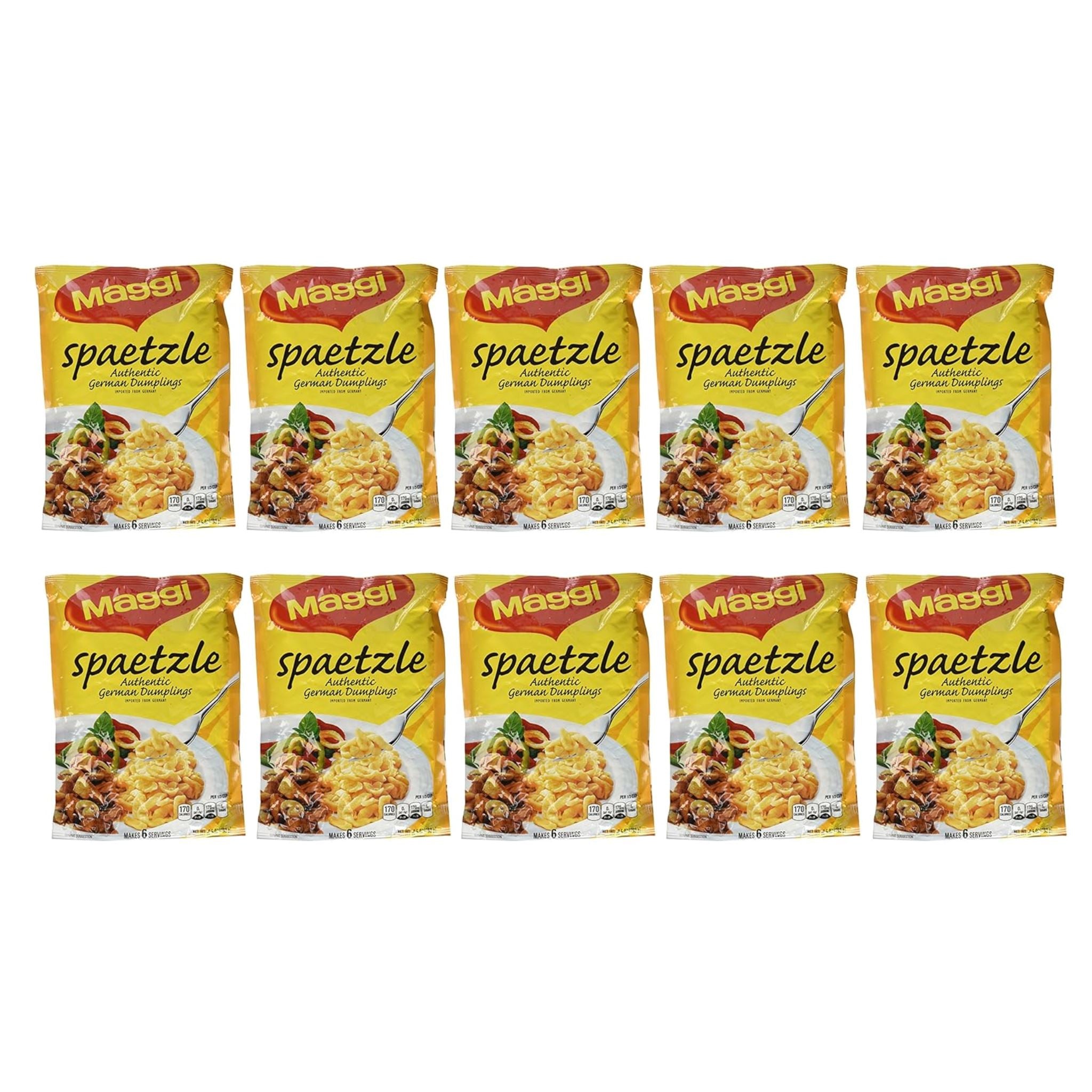 Maggi Spaetzle Authentic German Dumplings Maggi 10.5 Oz-10 Count 