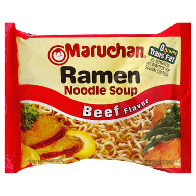 Maruchan Ramen, Beef, 3-Ounce Packages Maruchan Ramen 3 Ounces 