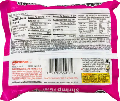 Maruchan Ramen Shrimp Flavor Noodle Soup 3 oz Maruchan Ramen 