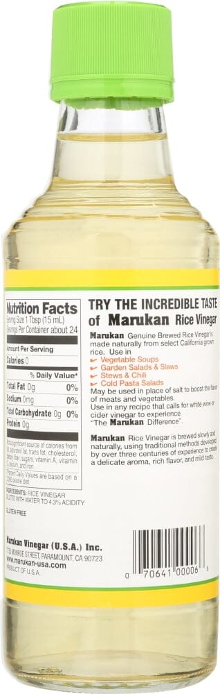 Marukan Genuine Brewed Rice Vinegar, 12 Fl Oz Marukan 