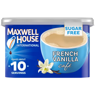 Maxwell House International French Vanilla Café-Style Sugar Free Instant Coffee Beverage Mix, 4 oz. Canister Maxwell House 