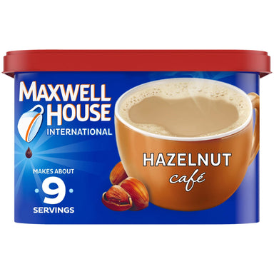 Maxwell House International Hazelnut Cafe Beverage Mix, 9 oz. Canister Maxwell House Hazelnut Cafe Single 