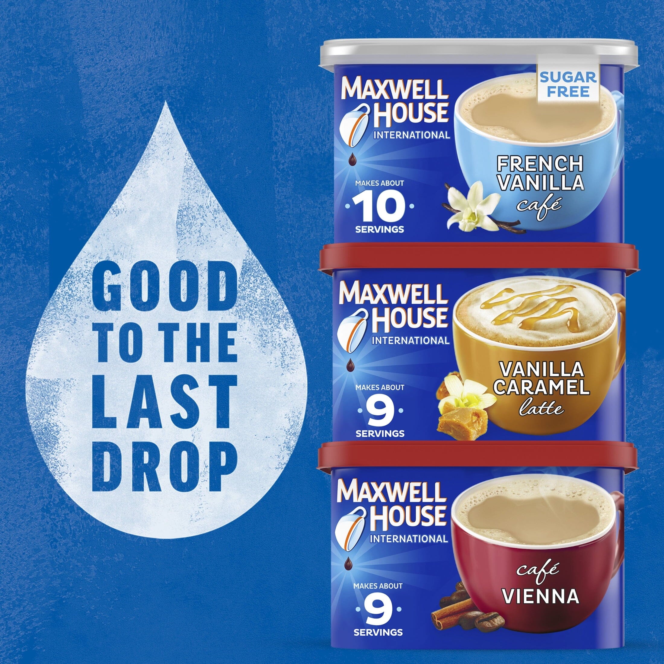 Maxwell House International Sugar Free Suisse Mocha Cafe Beverage Mix 4.1 Oz Maxwell House 