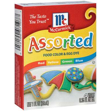 McCormick Assorted Food Color, 1 Fl Ounce Pack of 1-5480740917 Snackathon Foods 
