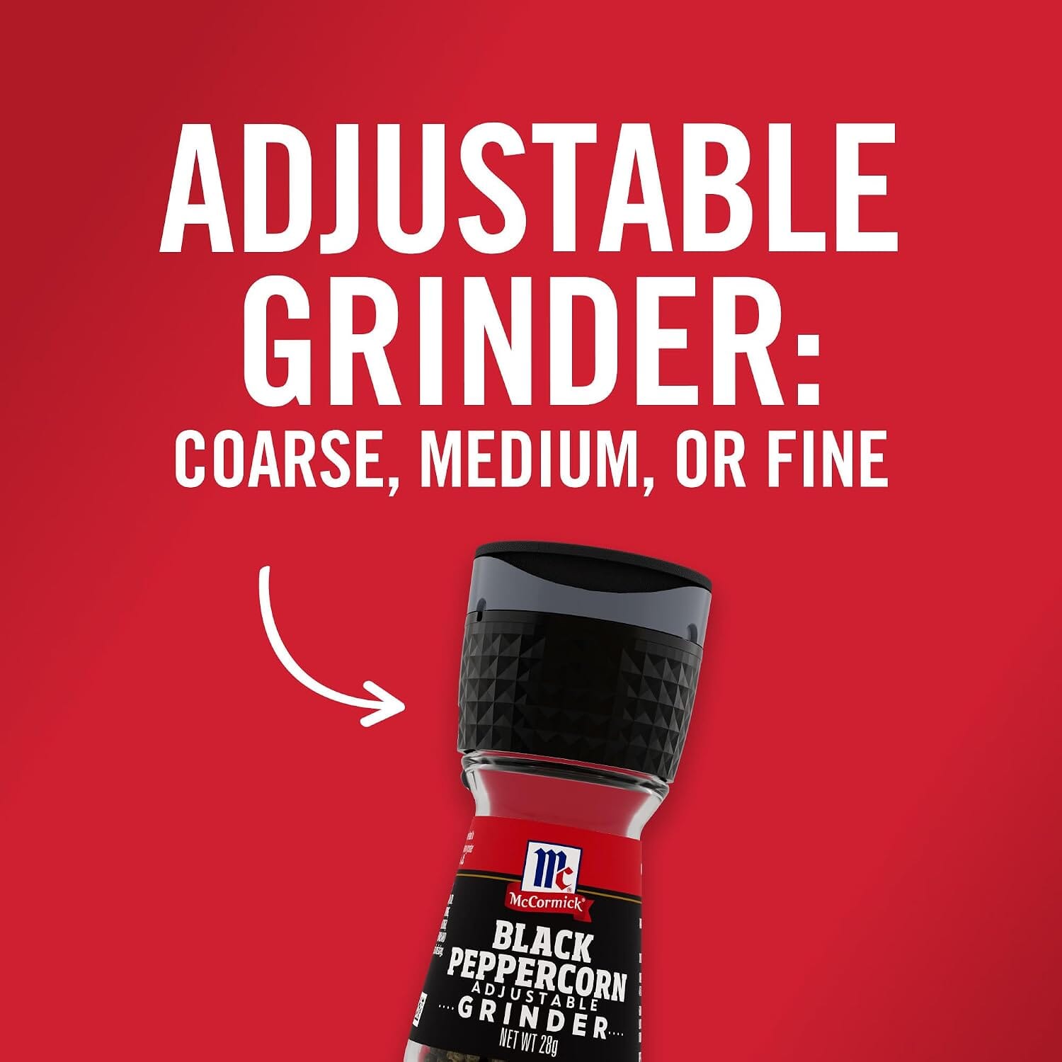 McCormick Black Peppercorn Grinder, 1 Ounce McCormick 