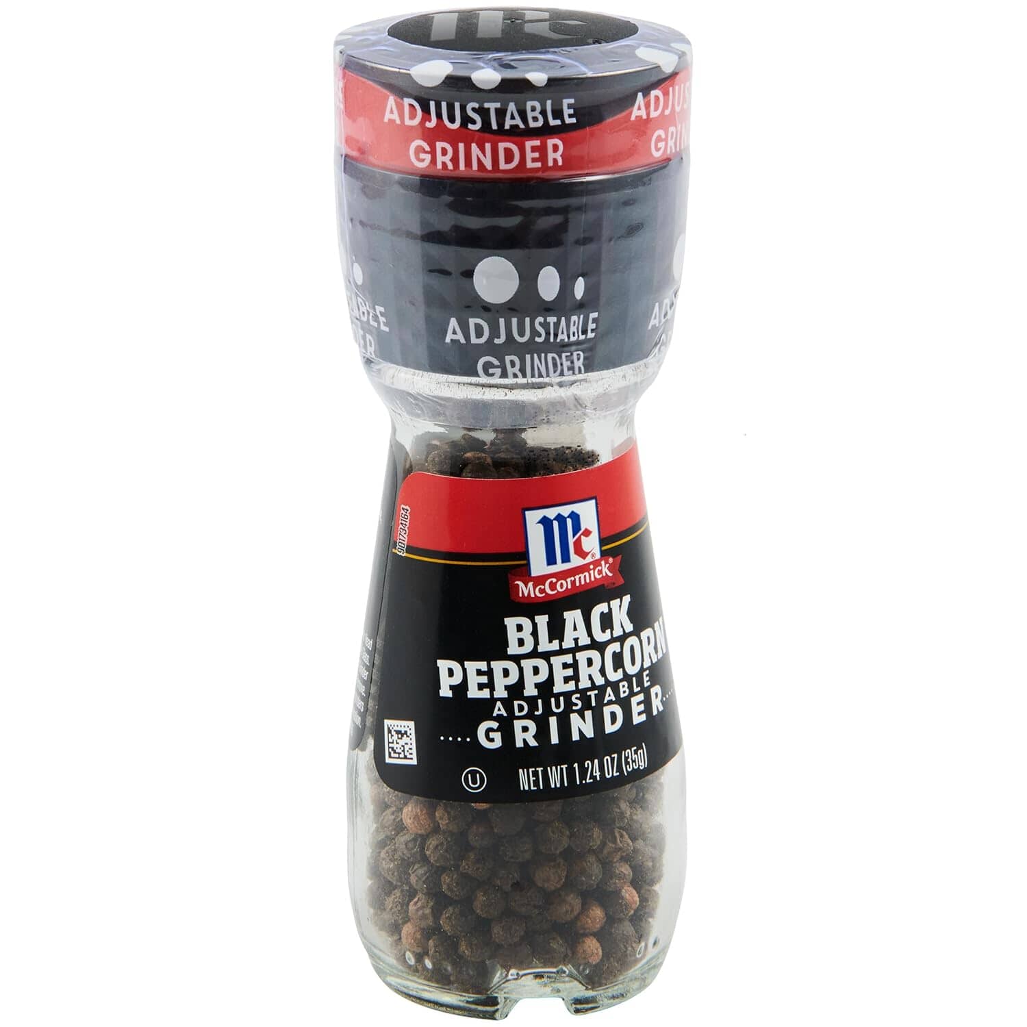 McCormick Black Peppercorn Grinder, 1.24 oz McCormick 1.24 Ounce (Pack of 1) 