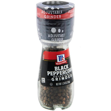 McCormick Black Peppercorn Grinder, 1.24 oz McCormick 1.24 Ounce (Pack of 1) 