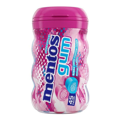 Mentos Gum Sugar Free, Bubble Fresh Cotton Candy, 45 Piece Bottle Mentos 45 Piece 