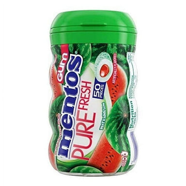 Mentos Pure Fresh Sugar-Free Chewing Gum With Xylitol, Watermelon, 50 Piece Bottle (Copy) Mentos 