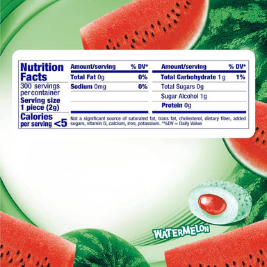 Mentos Pure Fresh Sugar-Free Chewing Gum With Xylitol, Watermelon, 50 Piece Bottle Mentos 