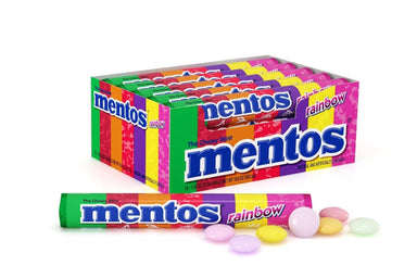 Mentos Rolls, Rainbow, 1.32 Ounce Mentos 1.32 Oz-24 Count 