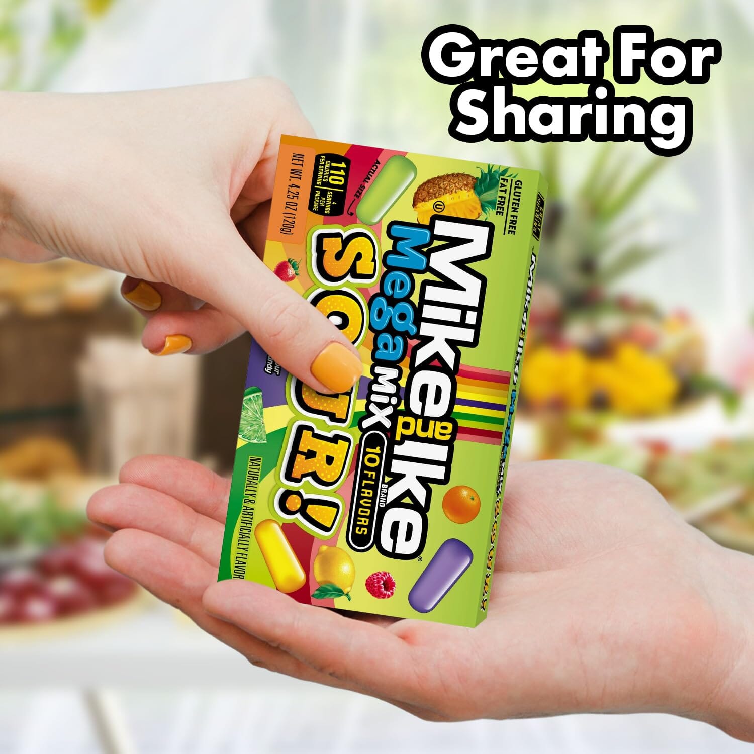 Mike and Ike Chewy Candy, Mega Mix Sour, 4.25 oz Mike & Ike 