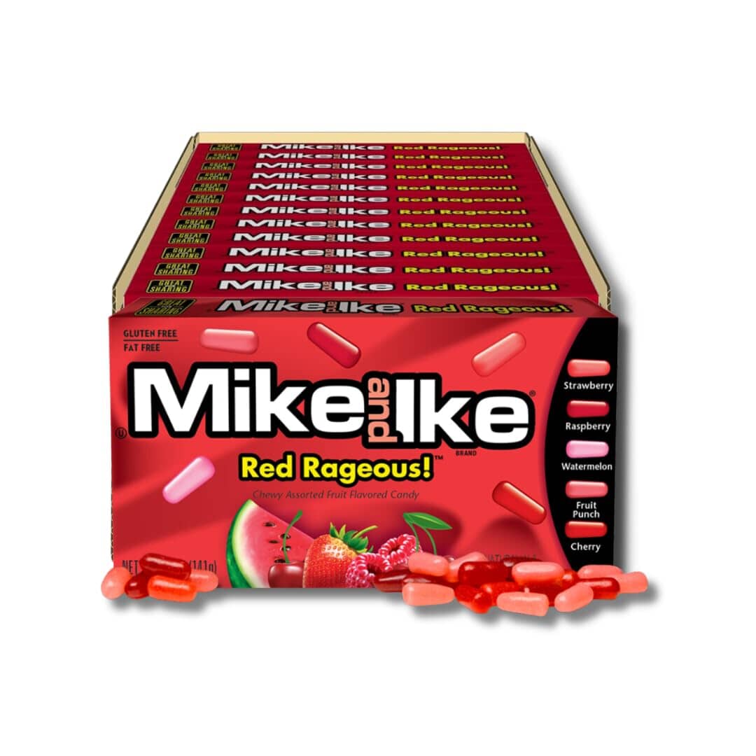 Mike and Ike Chewy Candy, Red Rageous, 4.25 Ounce MIKE AND IKE 4.25 Oz-12 Pack 