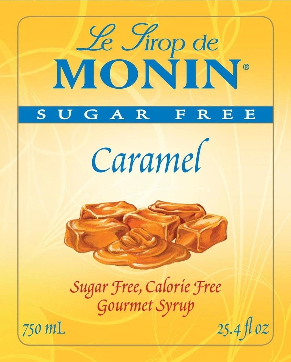 Monin Syrup - SUGAR FREE - Caramel Monini 