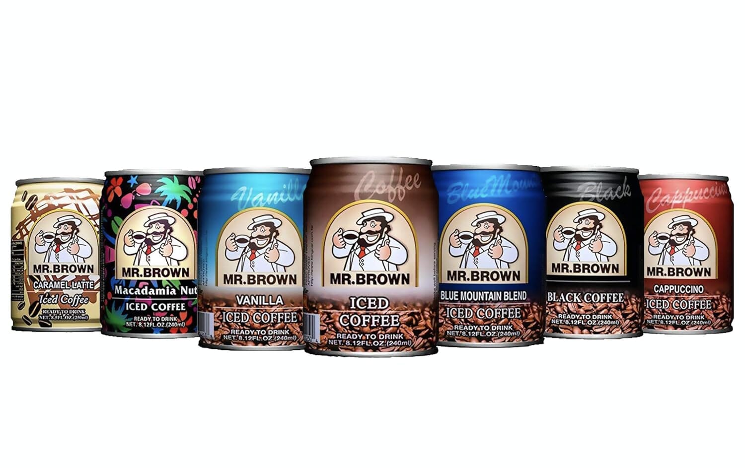 Mr. Brown Coffee Drink Variety Pack All Flavors Snackathon Foods 