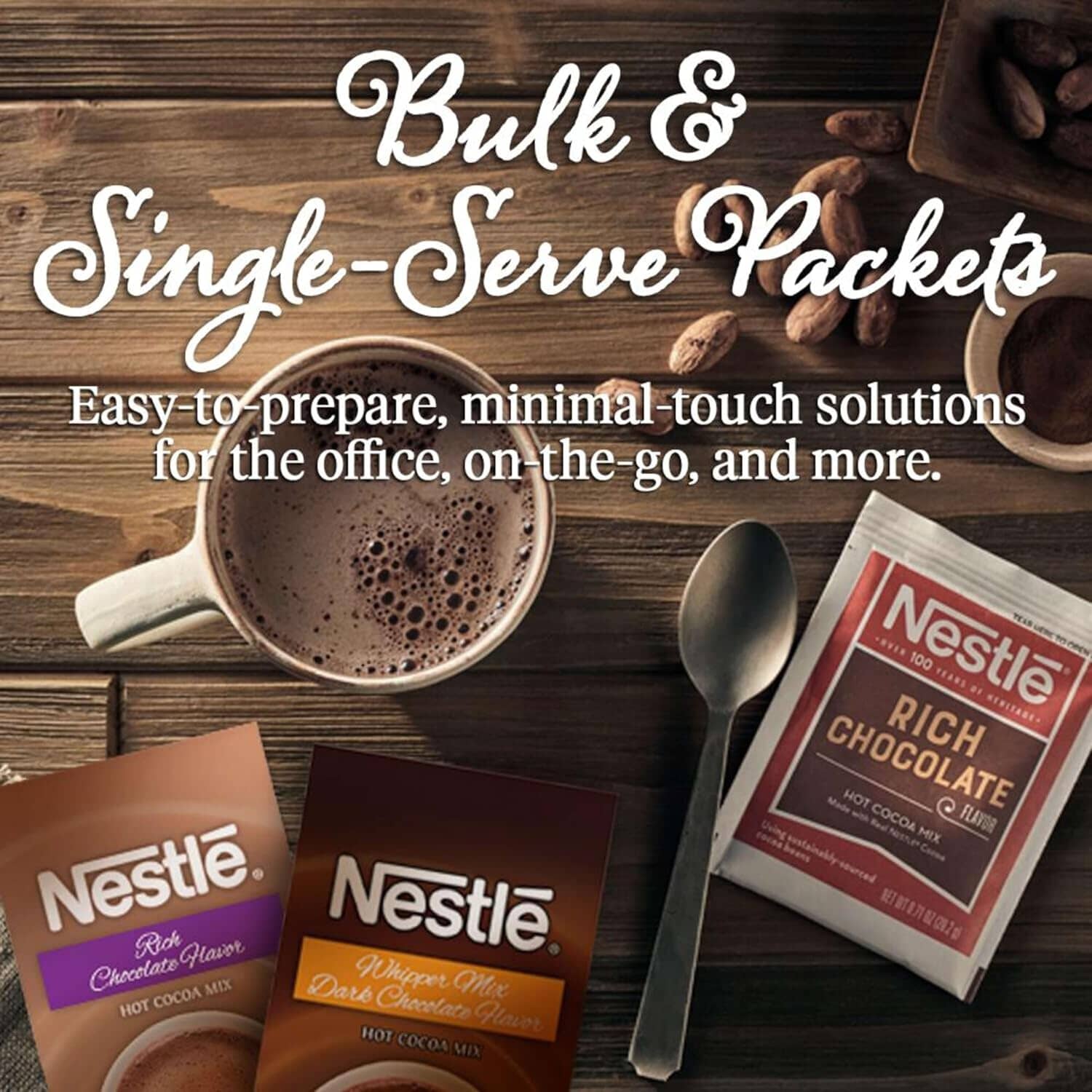 Nestle Hot Cocoa Mix, No Sugar Added, 30 Count of 0.28 oz Packets Nestle 