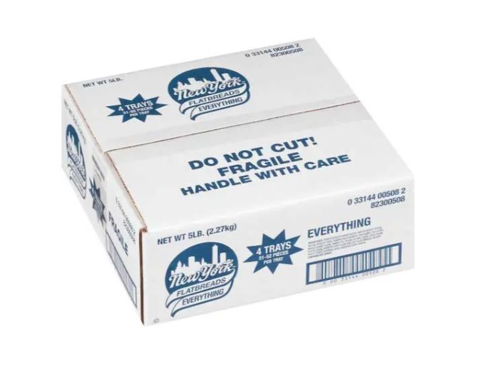 New York Everything Flatbreads Bulk, 5 Pound New York Flatbreads 