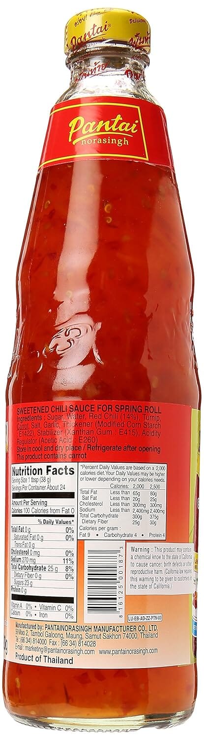 Pantai Sweetened Chili Sauce For Spring Rolls Snackathon Foods 