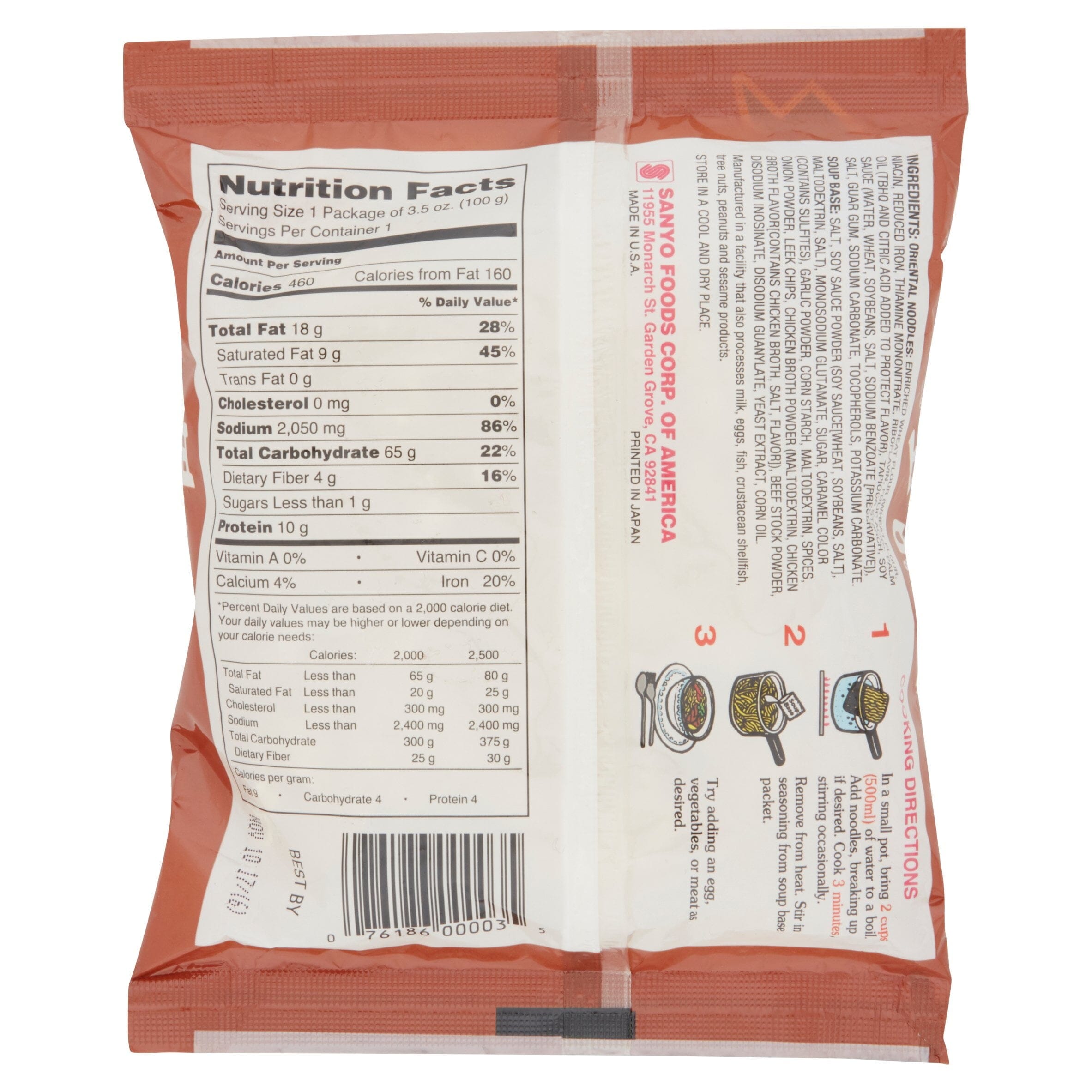 Sapporo Ichiban Japanese Style Ramen in Rich Beef Broth, 3.5 oz Sapporo Ichiban 