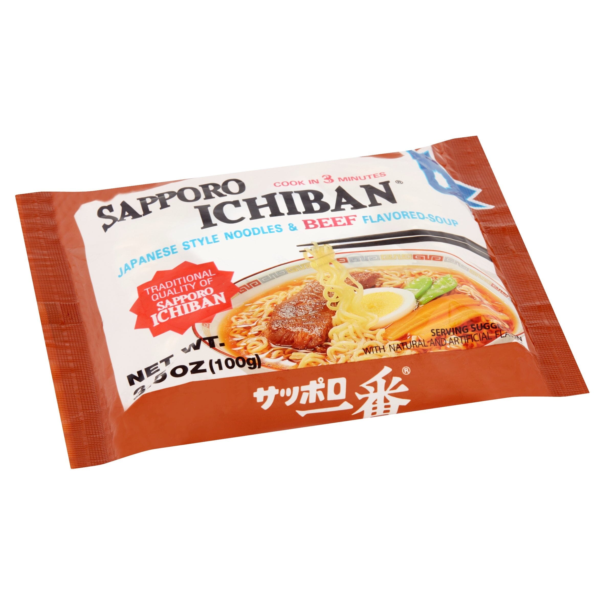 Sapporo Ichiban Japanese Style Ramen in Rich Beef Broth, 3.5 oz Sapporo Ichiban 
