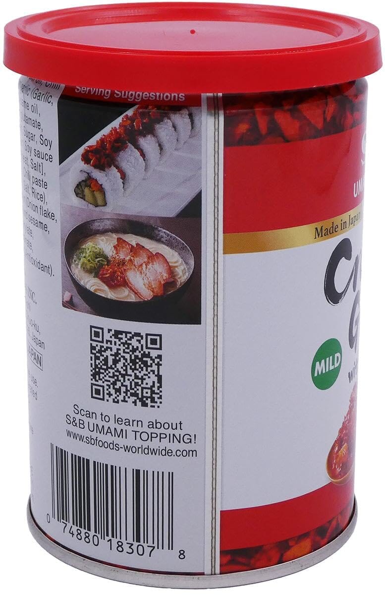 S&B Chili Oil with Crunchy Garlic, 14.1 Ounce S&B 