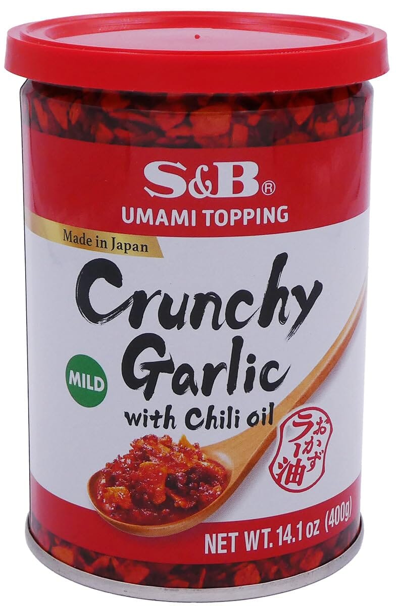 S&B Chili Oil with Crunchy Garlic, 14.1 Ounce S&B 