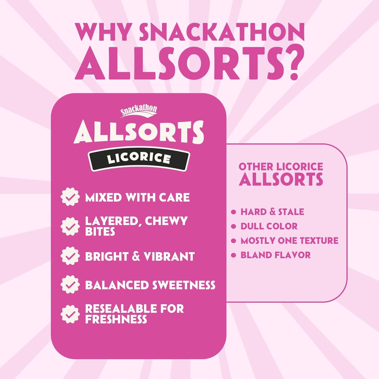 Snackathon Allsorts Licorice Candy Bag Snackathon Foods 