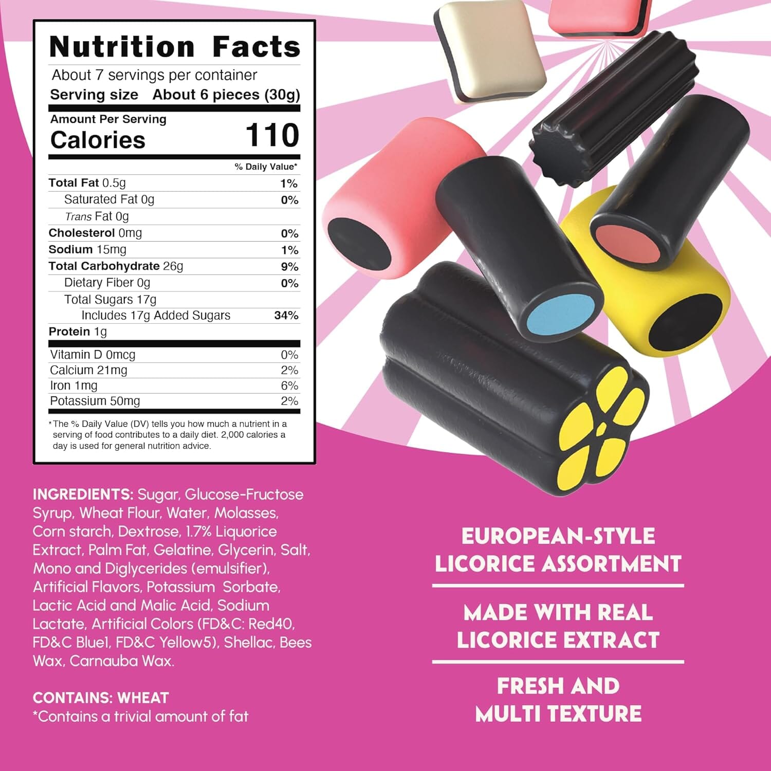 Snackathon Allsorts Licorice Candy Bag Snackathon Foods 