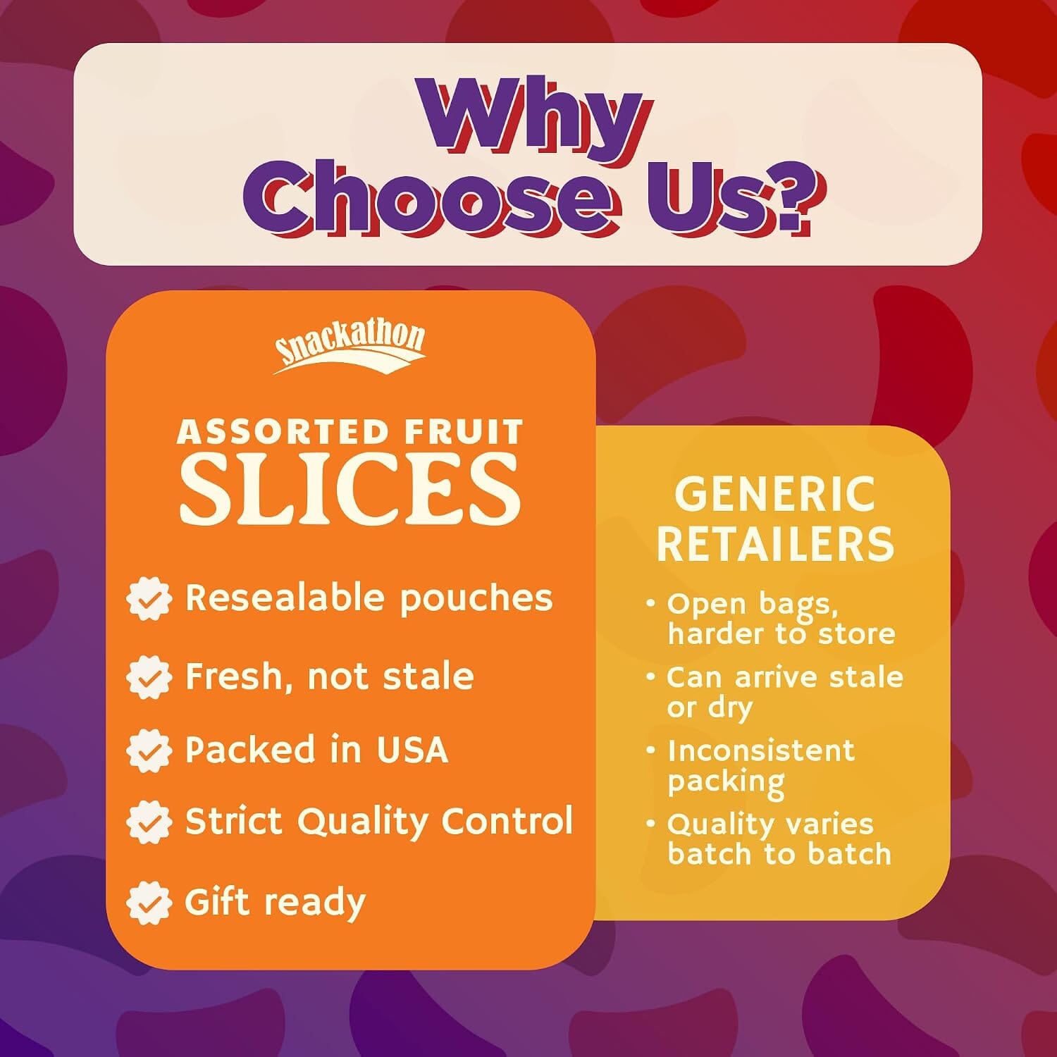 Snackathon Assorted Fruit Slices Candy Snackathon 