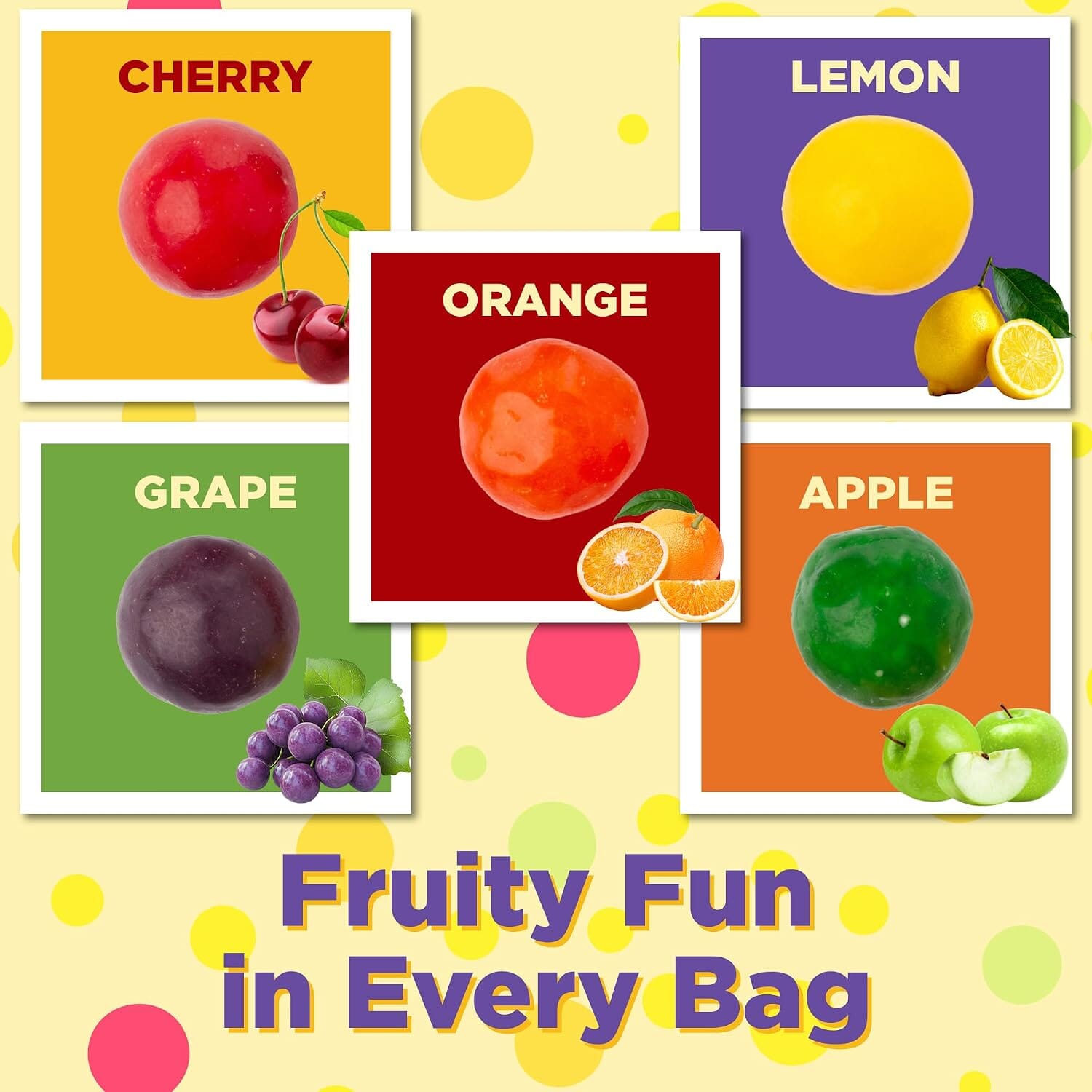 Snackathon Assorted Fruit Sours Candy, Resealable Bag Snackathon 