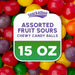 Snackathon Assorted Fruit Sours Candy, Resealable Bag Snackathon 