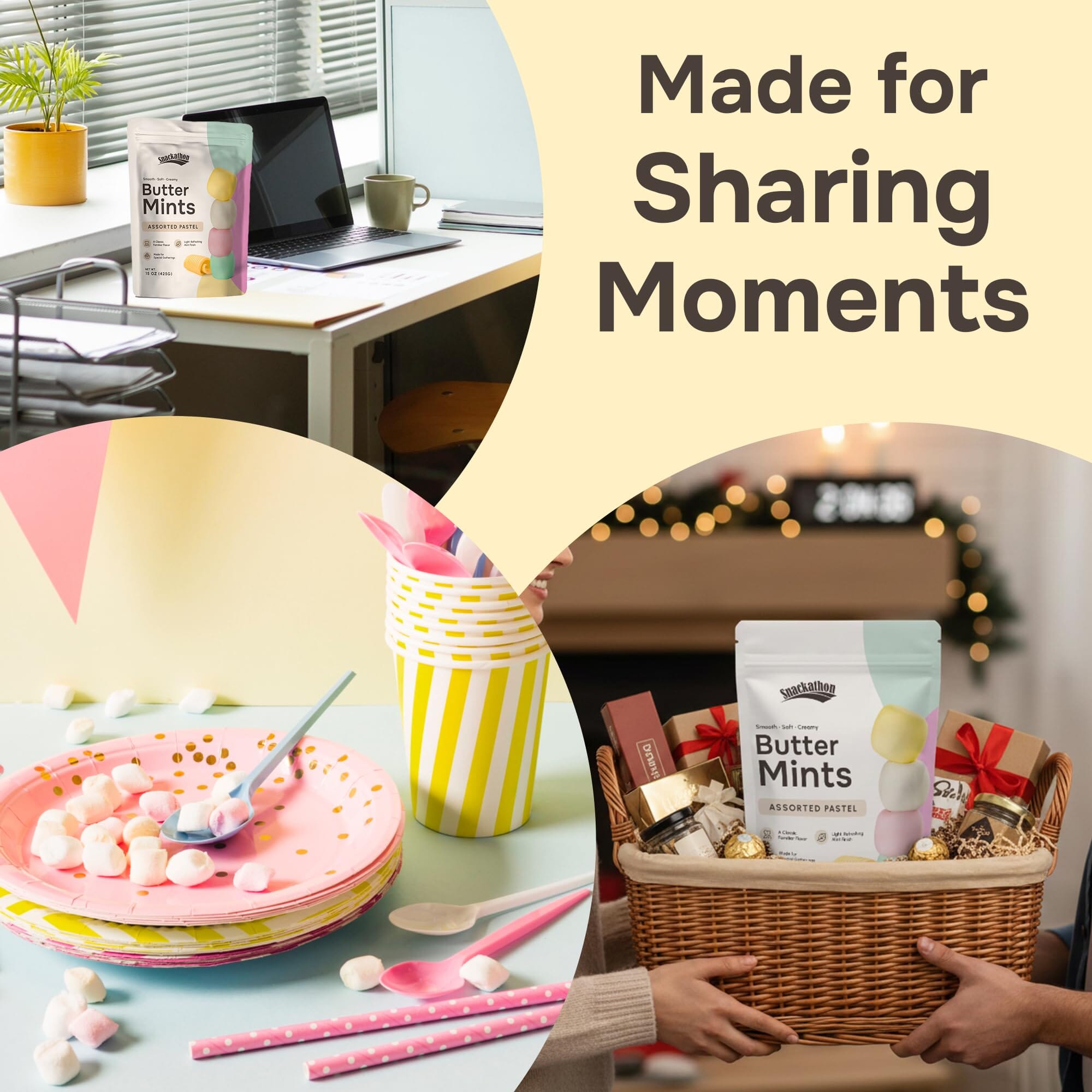 Snackathon Assorted Pastel Buttermints Snackathon Foods 