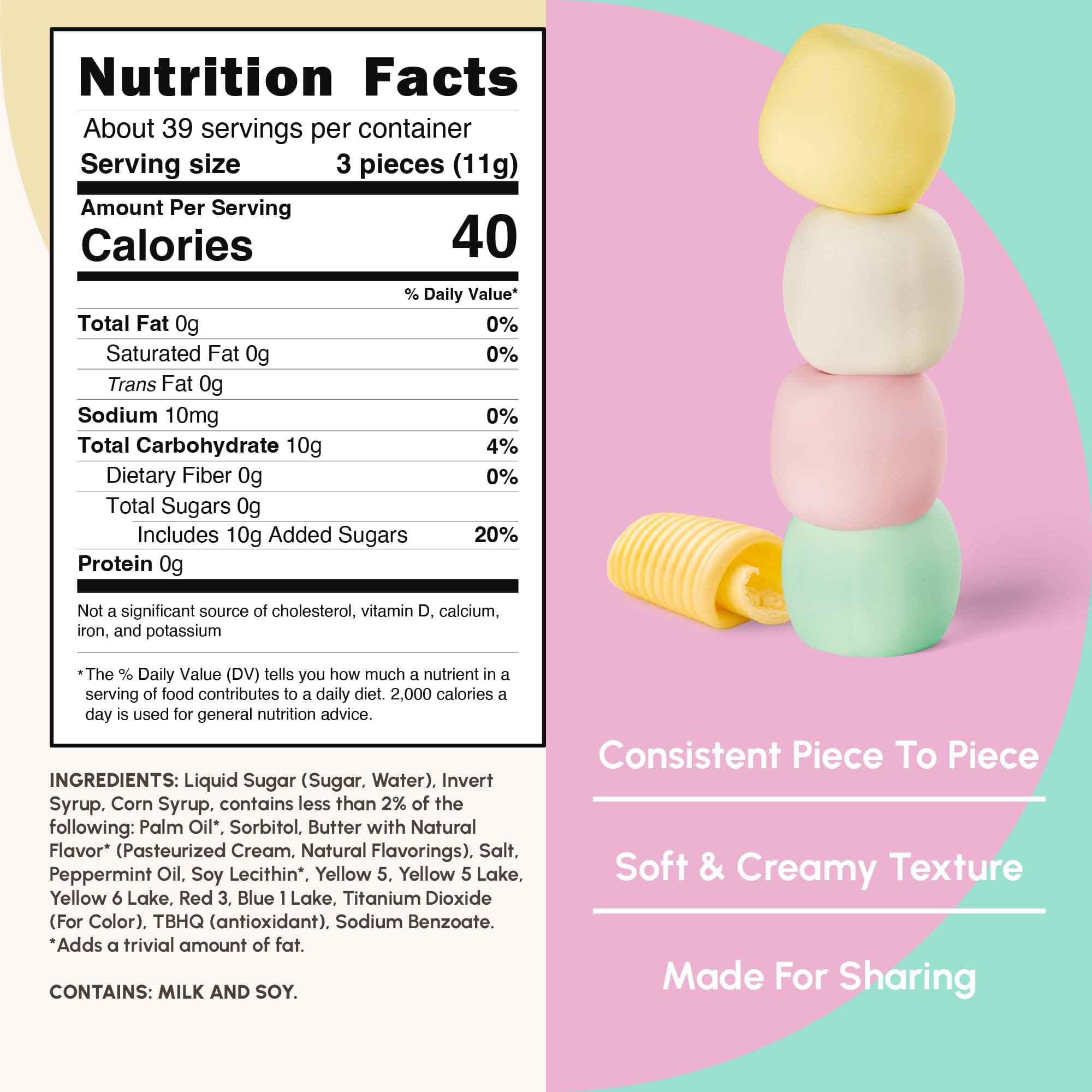 Snackathon Assorted Pastel Buttermints Snackathon Foods 