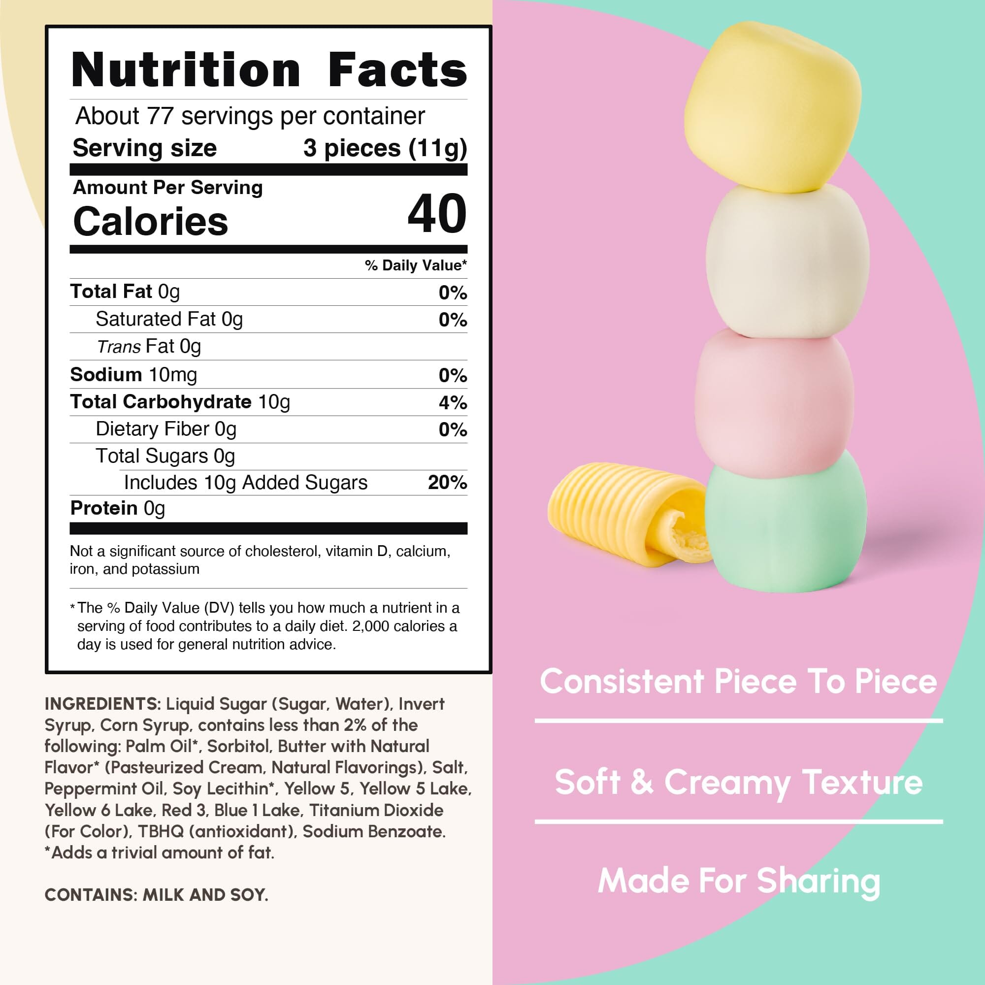 Snackathon Assorted Pastel Buttermints Snackathon Foods 