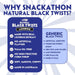 Snackathon Australian Licorice Candy, Natural Black Twists Snackathon 