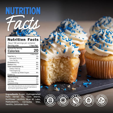 Snackathon Blue Sprinkles (Jimmies), 15 oz Resealable Pouch Snackathon 