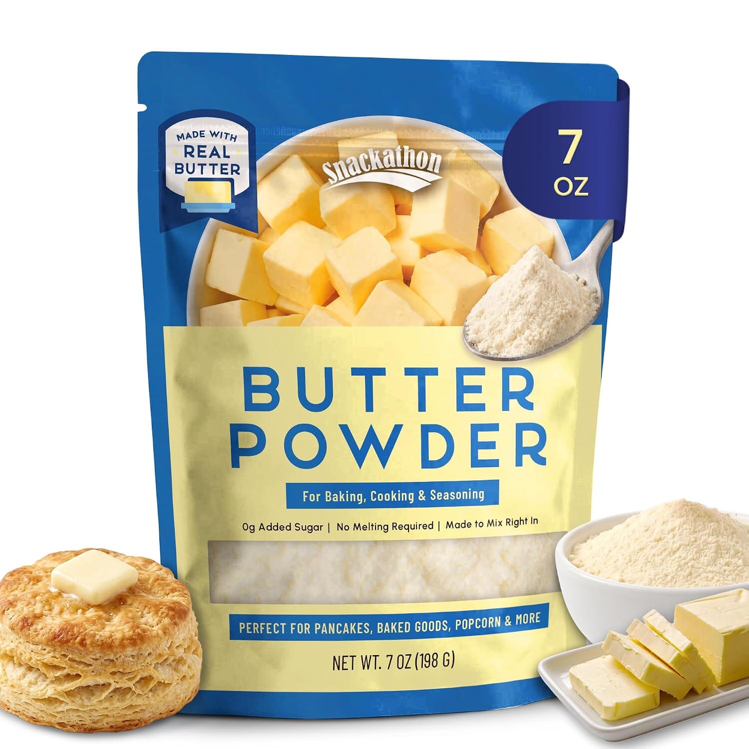 Snackathon Butter Powder, Powdered Butter for Baking & Cooking Snackathon 