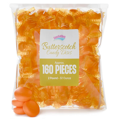 Snackathon Butterscotch Hard Candy – Individually Wrapped Bulk Bags (1LB, 2LB, 4LB) Snackathon 2 Pound 