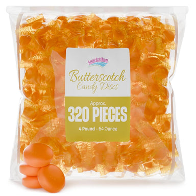 Snackathon Butterscotch Hard Candy – Individually Wrapped Bulk Bags (1LB, 2LB, 4LB) Snackathon 4 Pound 