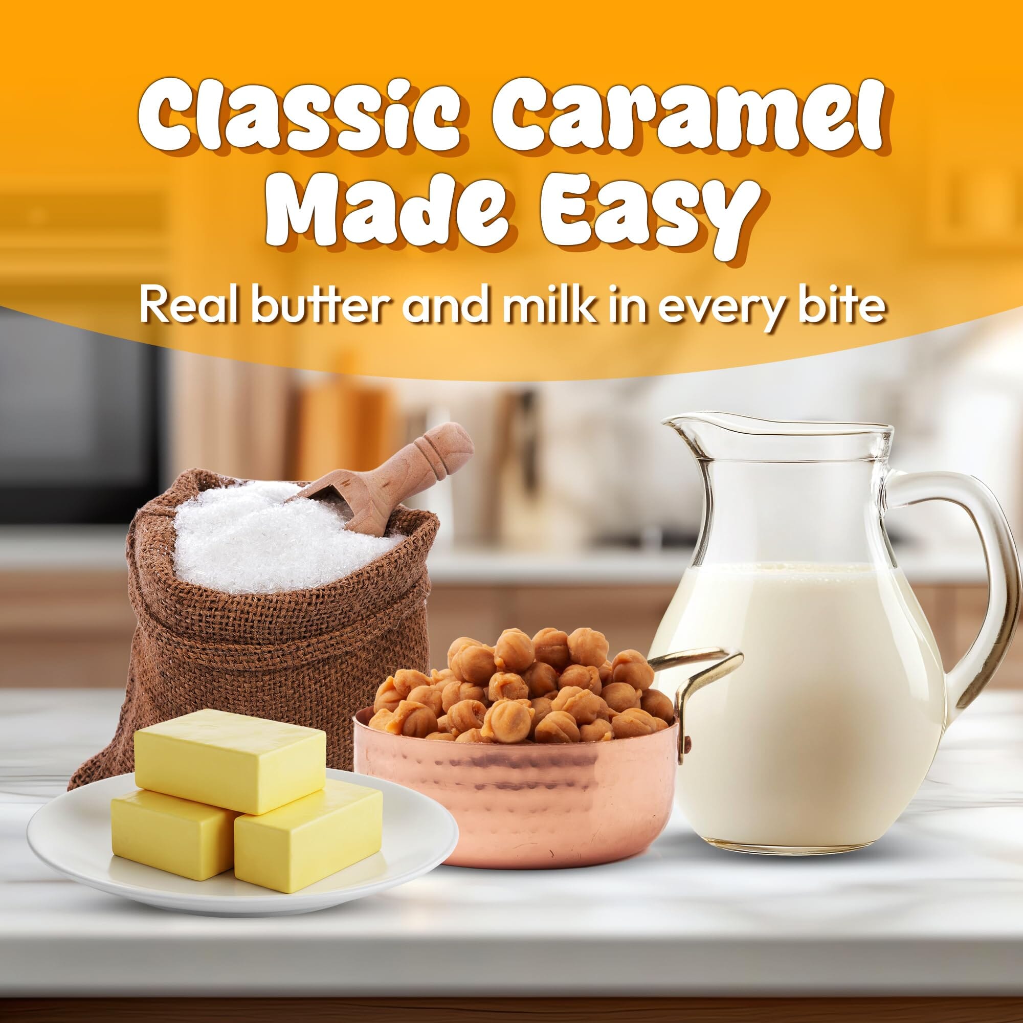 Snackathon Caramel Bits - Buttery Baking Caramel Chips, Various Sizes Snackathon 