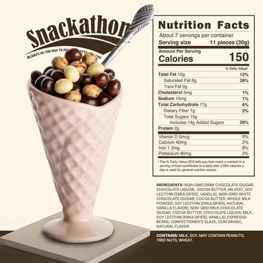 Snackathon Chocolate Covered Espresso Beans - 4 Chocolate Blend, 7 oz Snackathon Foods 