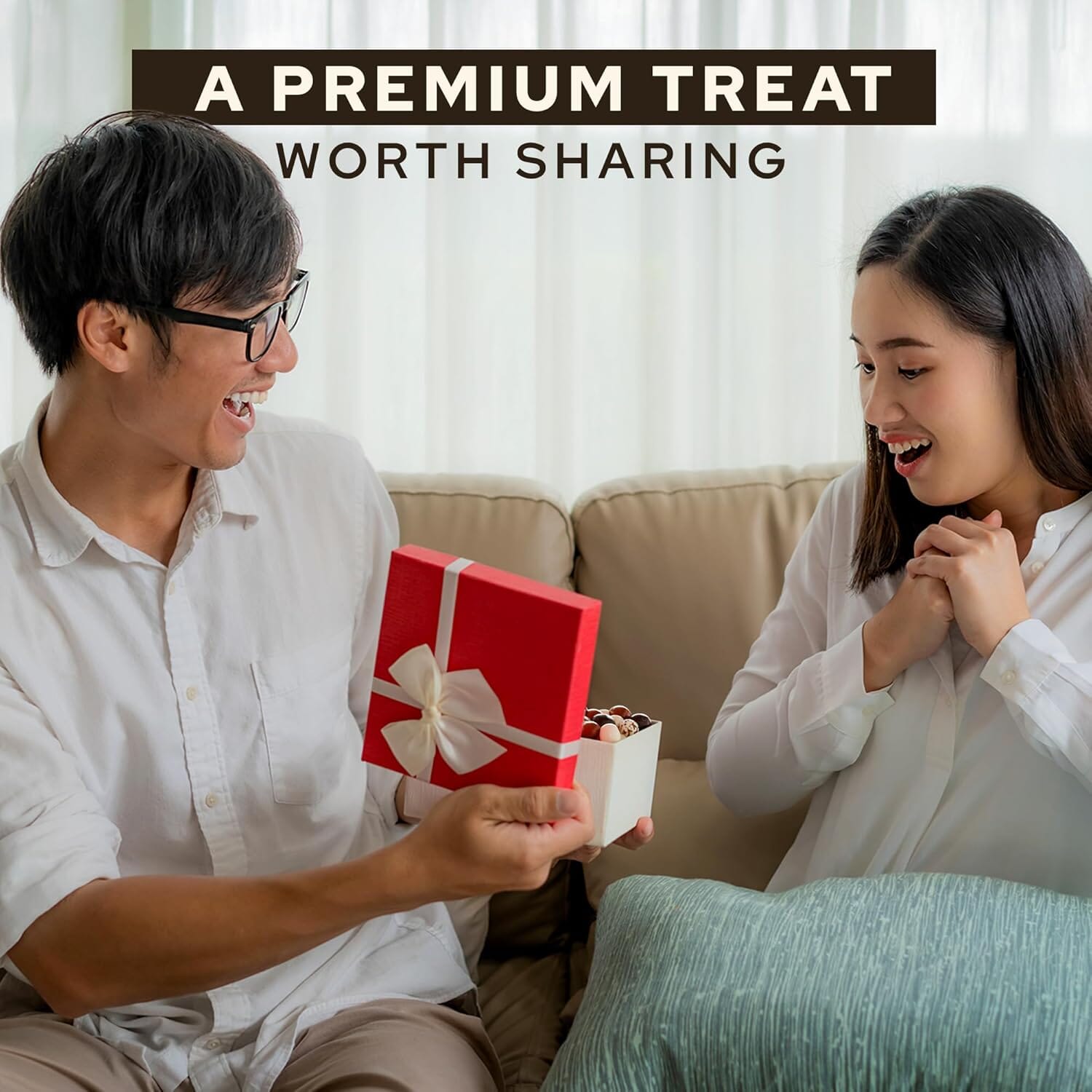 Snackathon Chocolate Covered Espresso Beans - 7 oz (Marbled & Milk Chocolate Flavor) Snackathon Foods 