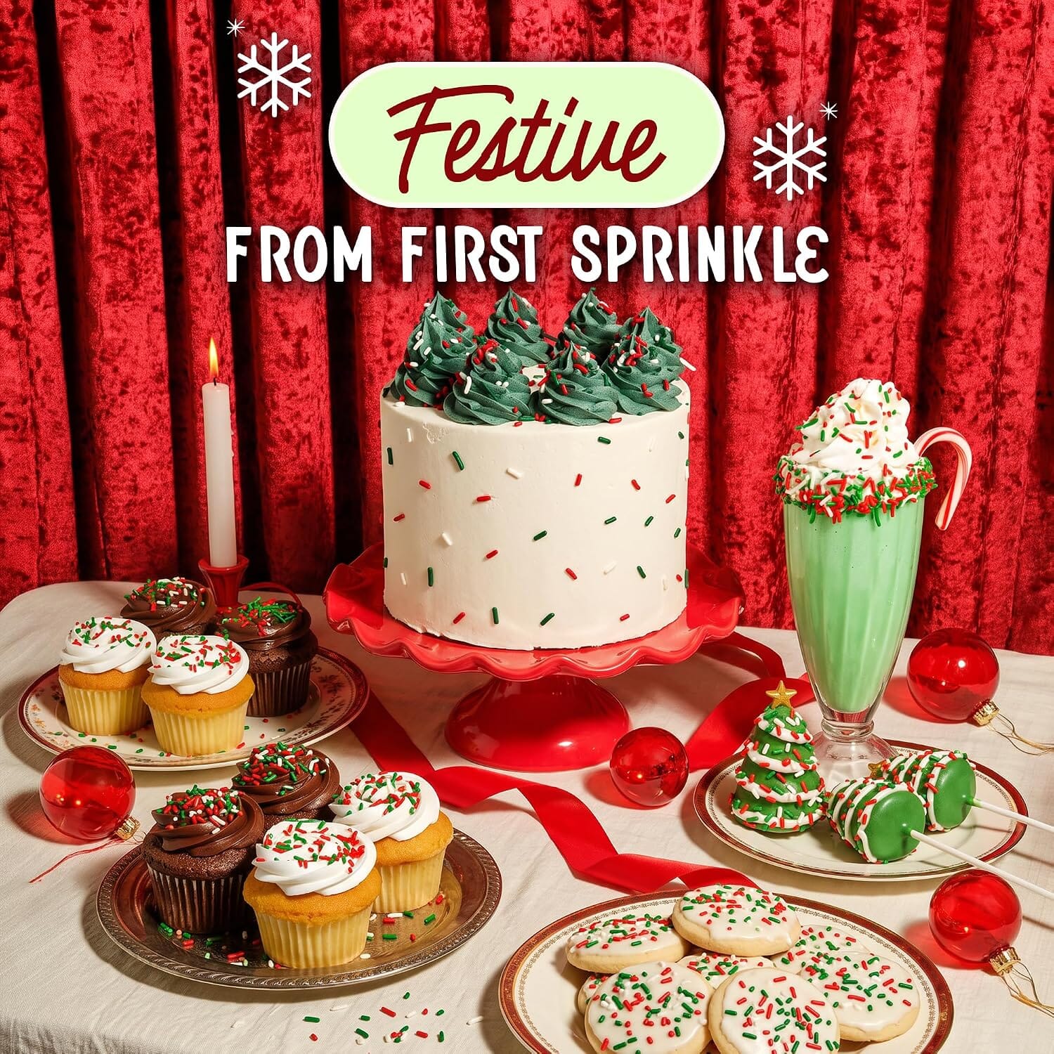 Snackathon Christmas Sprinkles, Holiday Jimmies Snackathon 